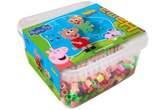 Hama Maxi Perlesett Peppa Gris og Lillesøster - 900 stk. Hama Maxi Perlesett Peppa Gris og Lillesøster - 900 stk.