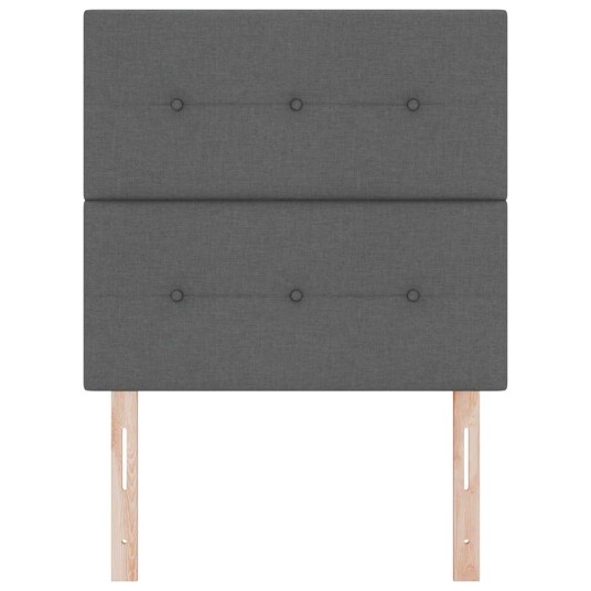 LED Hodegjerde Mørkegrå 80 cm Stoff