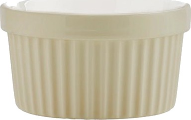Porsgrunds Porselænsfabrik Ildfast Ramekin Med Riller Beige Porsgrunds Porselænsfabrik Ildfast Ramekin Med Riller Beige