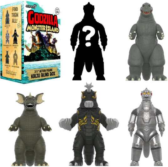 Toho Reaction Blind Box Wv7 Monster Island 12pc Flat