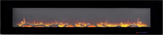 Scandiflames Electric Azurite 213 cm Vegghengt elektrisk peis Svart Scandiflames Electric Azurite 213 cm Vegghengt elektrisk peis Svart