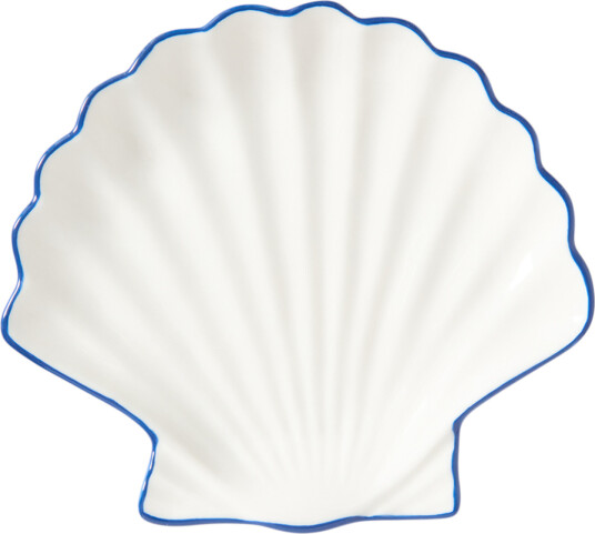 Lexington Home Stoneware Shell Small Dish   White   