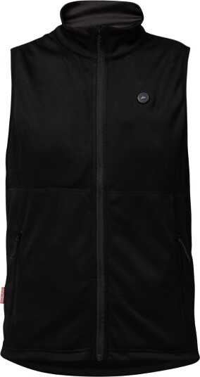 Heat Experience Heatx Heated Fleece Vest Mens Black Black XL