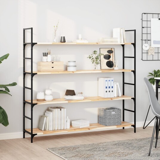 vidaXL Flytende hyller 3 stk 160x30x2 cm ubehandlet heltre akasie