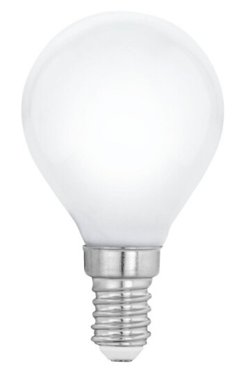 Eglo Led-Lyspære Form: P45 E14 4.5 W Ekvivalent 40 Klasse F Varmt Hvitt Lys 2700 K Opal Eglo Led-Lyspære Form: P45 E14 4.5 W Ekvivalent 40 Klasse F Varmt Hvitt Lys 2700 K Opal