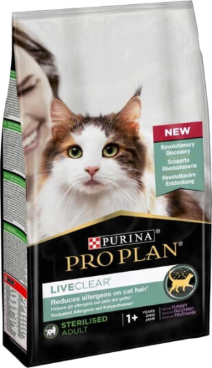 Purina Pro Plan LiveClear Kattemat Voksen Sterilisert Kalkun 1,4 kg