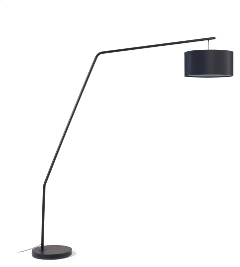 Kave Home Ciana Gulvlampe i metall - sort finish, bomulls skjerm Unoliving 1676412-01-0 1678831-01-0 Kave Home Ciana Gulvlampe i metall - sort finish, bomulls skjerm Unoliving 1676412-01-0 1678831-01-0