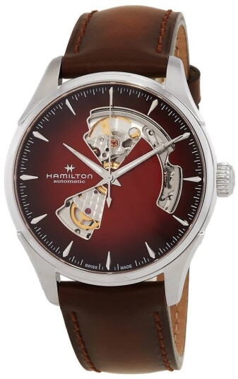 Hamilton Herreklokke H32675570 Jazzmaster Opern Heart Rød/Lær Ø40