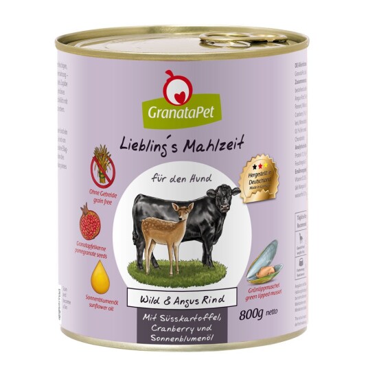 Granatapet Liebling'S Måltid 6 X 800 G Hjortekjøtt Og Angus Beef