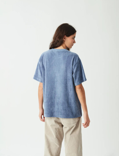 PICTURE ORGANIC CLOTHING Laikko Velours Tee - Blue - XS