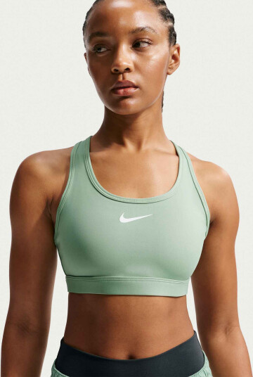 Nike Swoosh Mid Support Padded Sports Bra Grønn XL