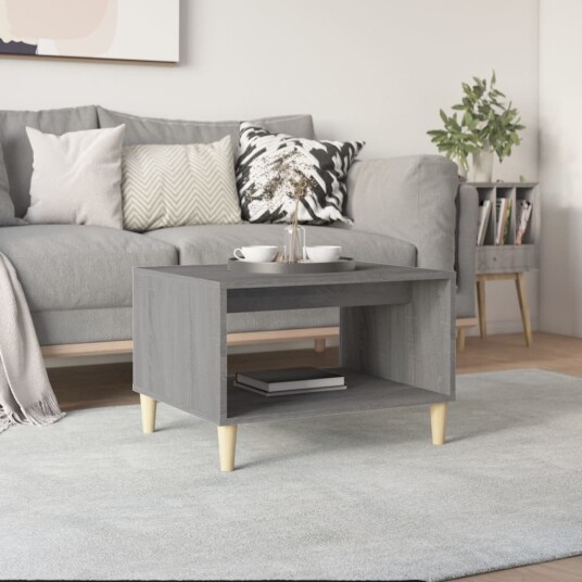 vidaXL Salongbord grå sonoma 60x40x50 cm konstruert tre vidaXL Salongbord grå sonoma 60x40x50 cm konstruert tre