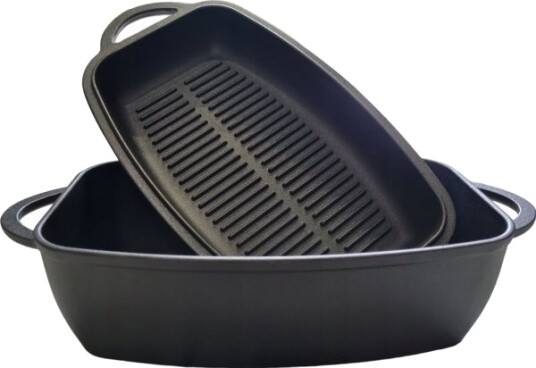Krisberg Gryterett/Stekefat Med Grillpanne 3,8 L 31 Cm Krisberg Ks 2570