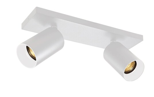 NorDesign OZ K2 taklampe med 2 spotter - hvit