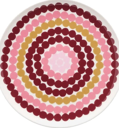 Marimekko Home Siirtolapuutarha Plate 20Cm - WILD ROSE, MULTICOLOUR - 20