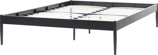 Seng med lamellramme Vaurs Svart 160x200 cm