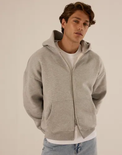 Que Sera Sera Cozy Zip Hoodie Hoodies med glidelås Grå Que Sera Sera Cozy Zip Hoodie Hoodies med glidelås Grå