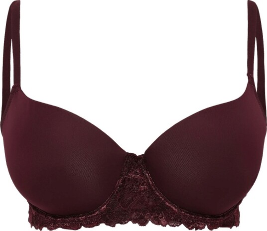 Dorina Athena T Shirt Bra   Burgundy   70 B