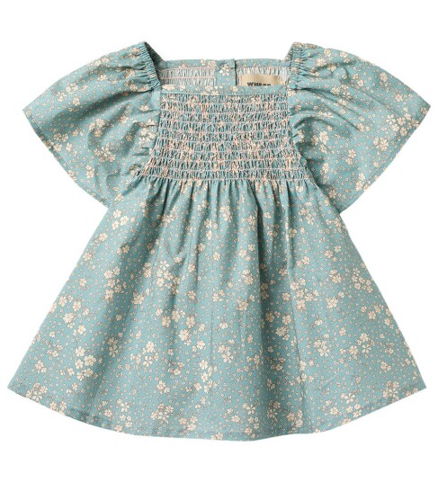 Wheat Dress S/S Elva Green 92