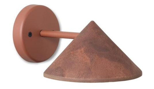 Mater Terra Vegglampe Hardwired Coffee Waste Rust Rød