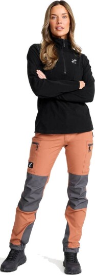 RevolutionRace High Pile Fleece Jacket Dame Black Størrelse:M Dame > Overdeler > Fleece & midlayers
