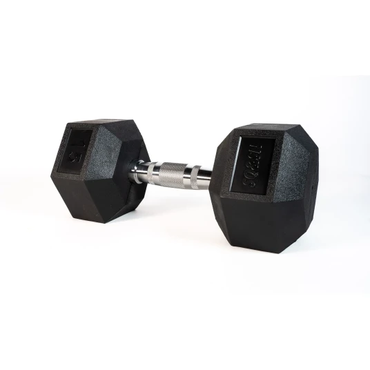 SQ&SN Hexagon Manual (15 kg) med forkrommet grep. Utstyr til crossfit trening, styrketrening og funksjonell trening