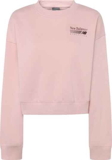New Balance Trackside Fleece Crew Pink L