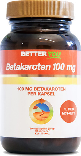 Better You Betakaroten 100 mg 50 kapsler Better You Betakaroten 100 mg 50 kapsler