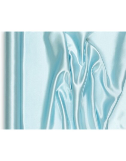 Tåkeblå/Lys Blå Bordløper i Satin 36 cm x 9 meter
