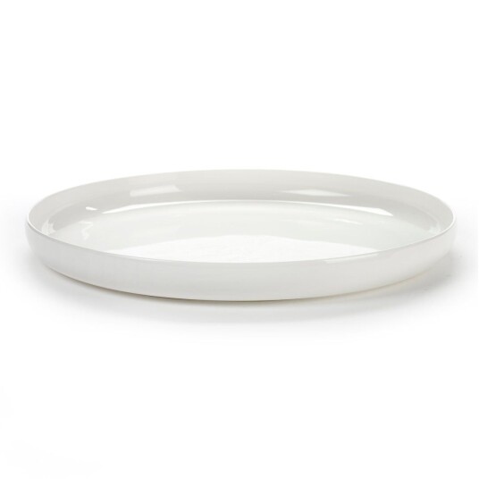 Serax Base tallerken med høy kant hvit 28 cm