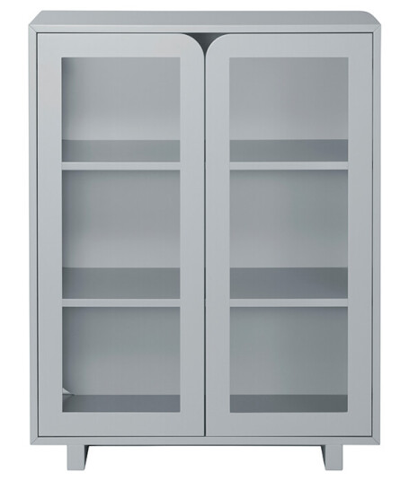 1898 Vidja lavt vitrineskap Grey