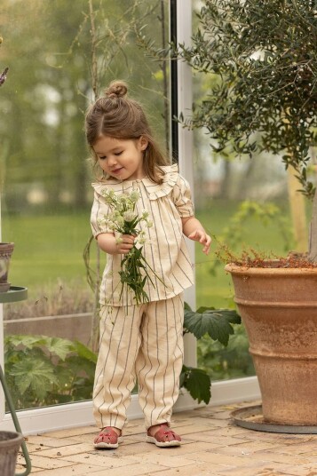 Fliink Vira Pant Sandshell Magnet Stripe (110 / 5 år)