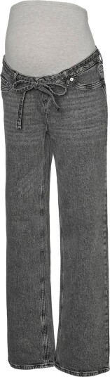 Vero Moda Maternity Vmmtessa Wide Belt Jeans Ra206   Grey   29 x 34
