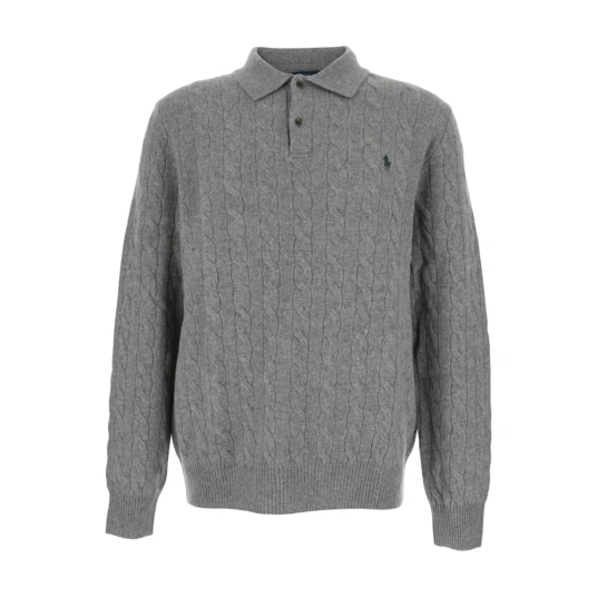 Ralph Lauren Polo Herre Strikkevarer Grå L Ralph Lauren Polo Herre Strikkevarer Grå L