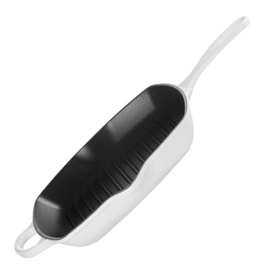 Le Creuset - Signature grillpanne kvadratisk 26 cm white