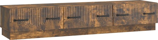 TV skap med skuff Røkt Eik 147 x 34,5 x 27 cm Konstruert tre TV skap med skuff Røkt Eik 147 x 34,5 x 27 cm Konstruert tre