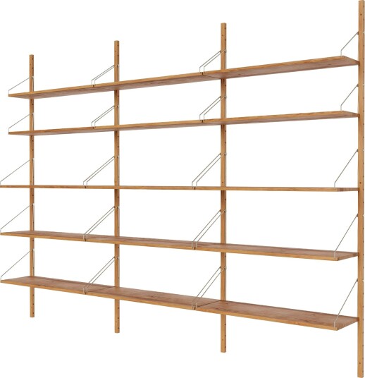 Library Hylle 185x245,5 cm, Eik