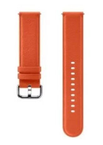 Samsung Galaxy Watch Active2 Leather Strap Orange