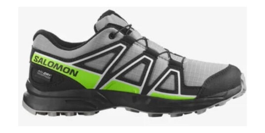 Salomon Speedcross WP Junior Black/Green Gecko 34