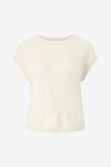 Bytimo Vest Hairy Knit Hvit Bytimo Vest Hairy Knit Hvit
