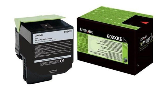 Lexmark Laser Toner Cartridge 802XKE - Laser toner Svart
