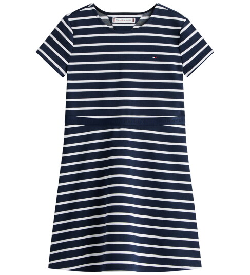 Tommy Hilfiger Essential Punto Skater Dress Ss Navy 176