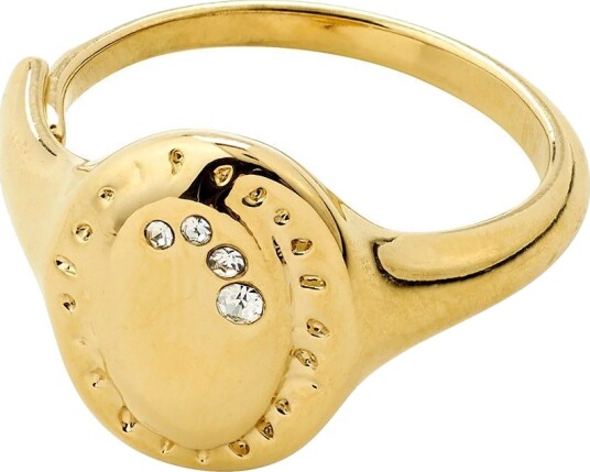 Pilgrim Here Ring Gold Plated Gold ONE SIZE Pilgrim Here Ring Gold Plated Gold ONE SIZE