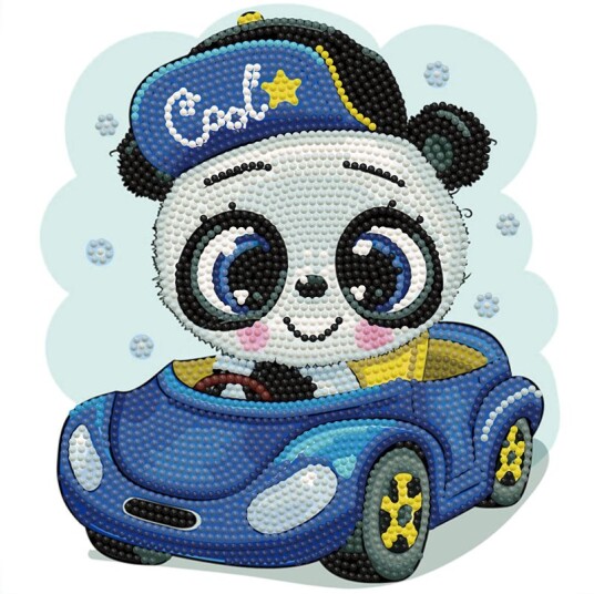 Diamond Dotz Diamantmalingsett 2849 Dotz Kul Bil Panda