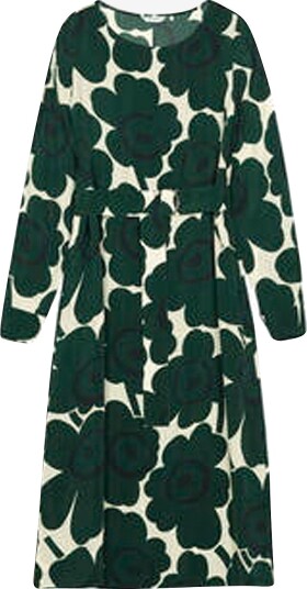 Marimekko - Kjole Satunnainen Unikko - Grønn