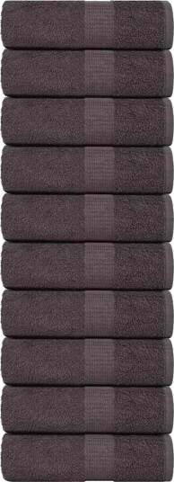 vidaXL Vaskehåndklær FROGN 10 stk antrasitt 30x30 cm 360 gsm vidaXL Vaskehåndklær FROGN 10 stk antrasitt 30x30 cm 360 gsm