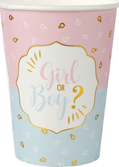 Santex Pappkopper Girl or Boy 10-pakning 7657 0-99