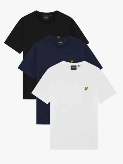 Lyle & Scott Plain T Shirt 3 Pack Flerfarget XL Lyle & Scott Plain T Shirt 3 Pack Flerfarget XL