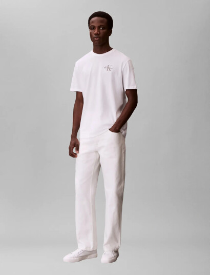 Calvin Klein Jeans Ss 30S Jersey Classic Micro Mono White S