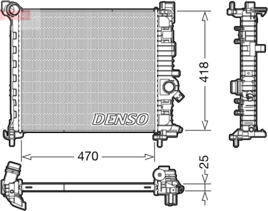 Radiator DENSO DRM20114